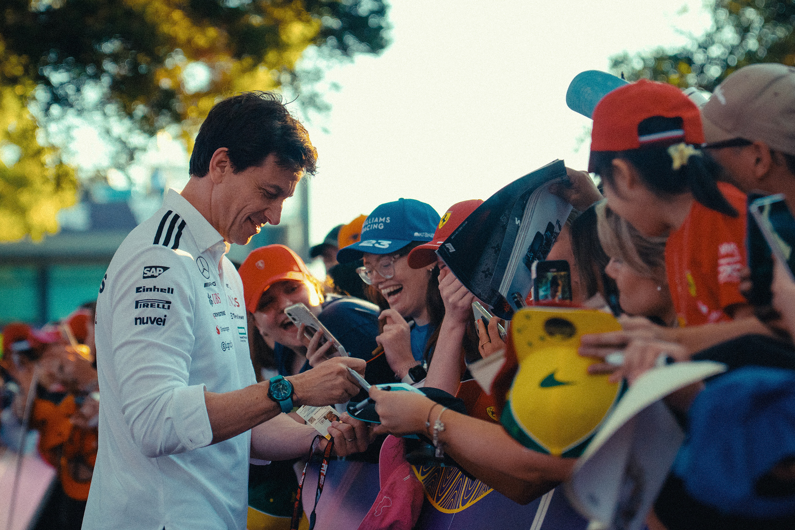 2025 Australian Grand Prix, Thursday - Toto Wolff (image courtesy Mercedes)